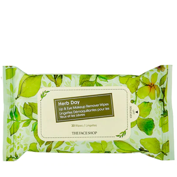 Herb Day Lip & Eye Makeup Remover Wipes