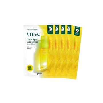 Goodal Green Tangerine Vita-C Dark Spot Care Serum Sheet Mask x5