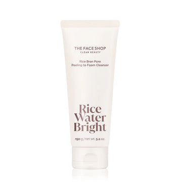Rice Water Bright Rice Bran Pore Peeling to Foam Cleanser