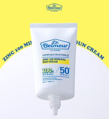 Dr. Belmeur Zinc 100 Mineral Sun Cream SPF50+ PA++++