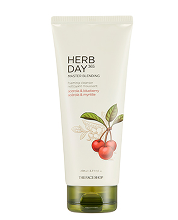 Herb Day 365 Master Blending Facial Foaming Cleanser Acerola & Blueberry