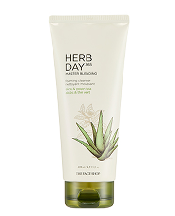 Herb Day 365 Master Blending Facial Foaming Cleanser Aloe & Green Tea