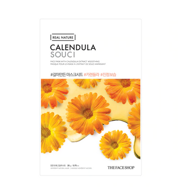 Real Nature Calendula Face Mask