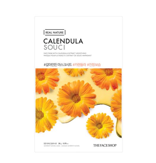 Real Nature Calendula Face Mask