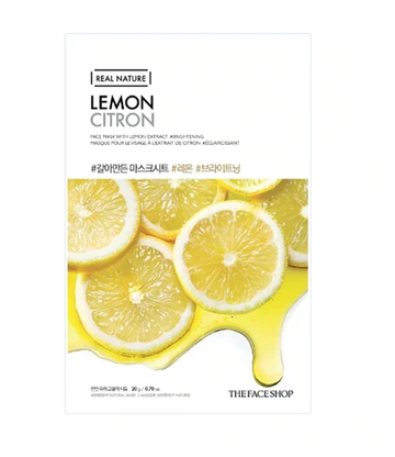 Real Nature Lemon Face Mask