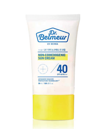 Dr. Belmeur UV Derma Non-Comedogenic Sun Cream SPF 40 PA+++